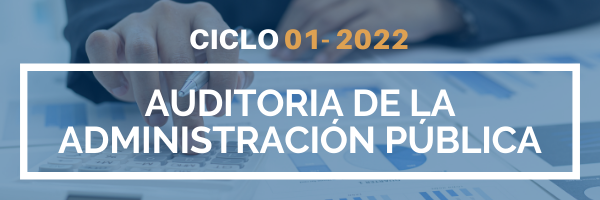 AUDITORIA DE LA ADMINISTRACION PúBLICA sección 01 ciclo 01/2022