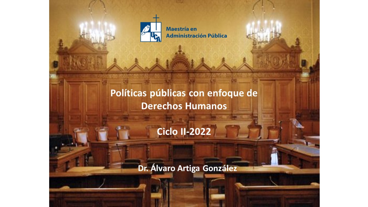 POLITICAS PUBLICAS CON ENFOQUE DE DERECHOS HUMANOS sección 01 ciclo 02/2022