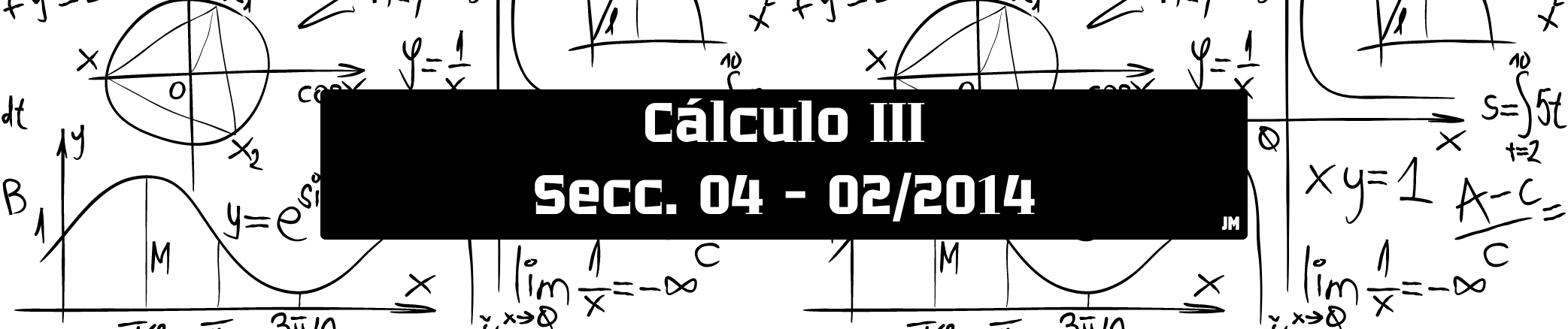 CALCULO III - Sección 04