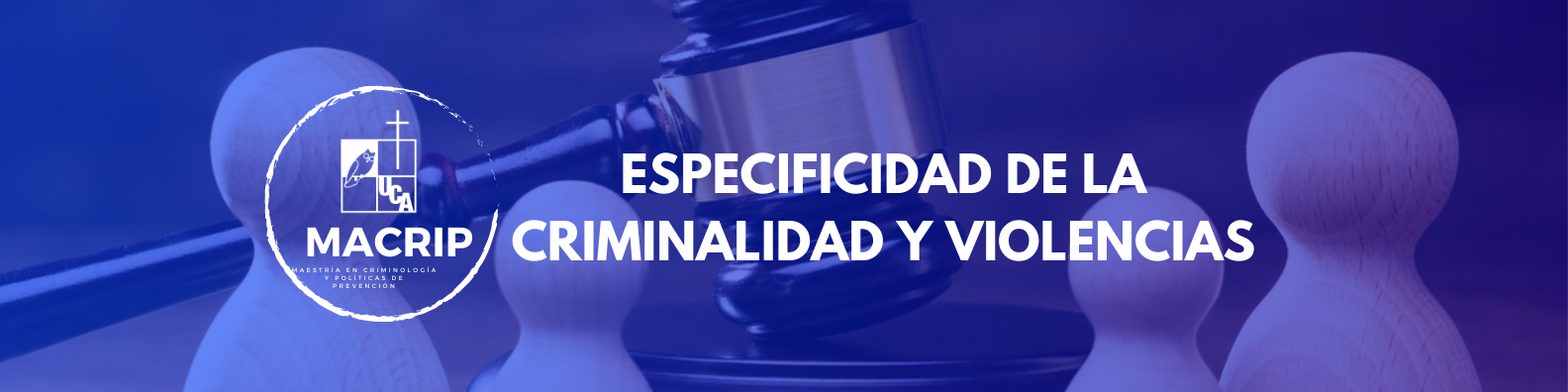 ESPECIFICIDAD DE LA CRIMINALIDAD Y VIOLENCIAS sección 01 ciclo 01/2025