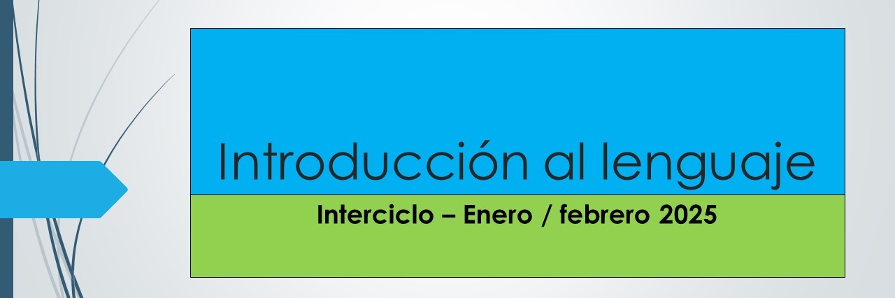 INTRODUCCION AL LENGUAJE sección 01 ciclo 03/2024