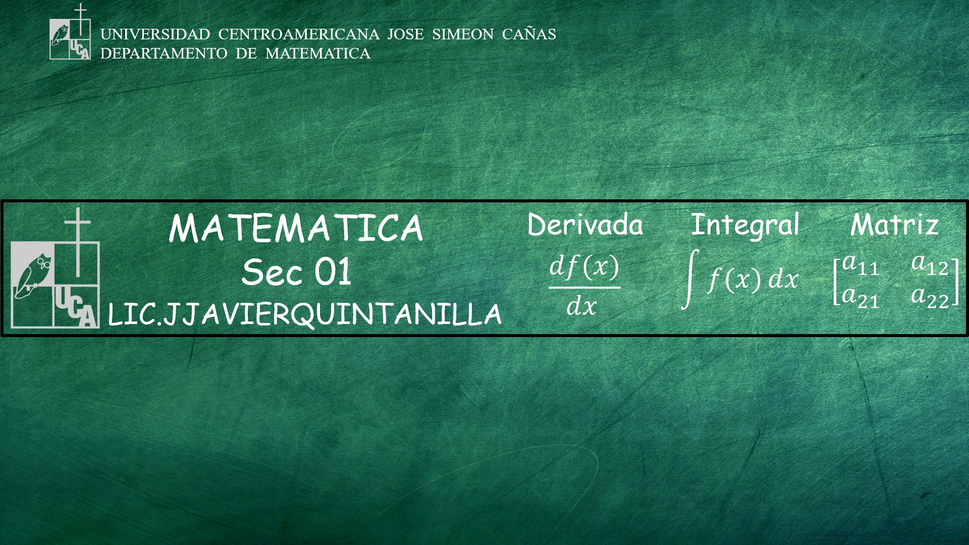 MATEMATICA sección 01 ciclo 02/2025